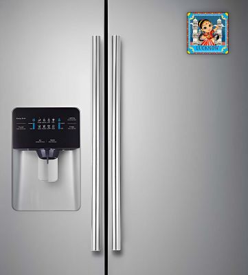 Indian State Theme Wooden Fridge Magnet  Magnet for Home Office Kitchen Refrigerator Door Stylish Decor Souvenir Gift  Indoor Decorative Gift Item (Lucknow Magnet)